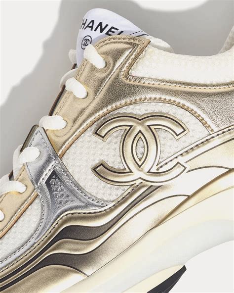 chanel laminated sneakers|Chanel sneakers for sale.